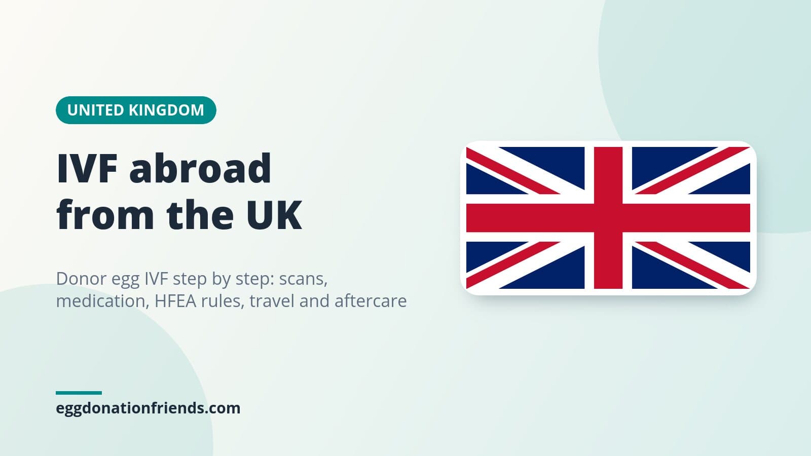 IVF abroad from the UK: donor egg IVF step by step (scans, medication, HFEA rules, travel, aftercare)