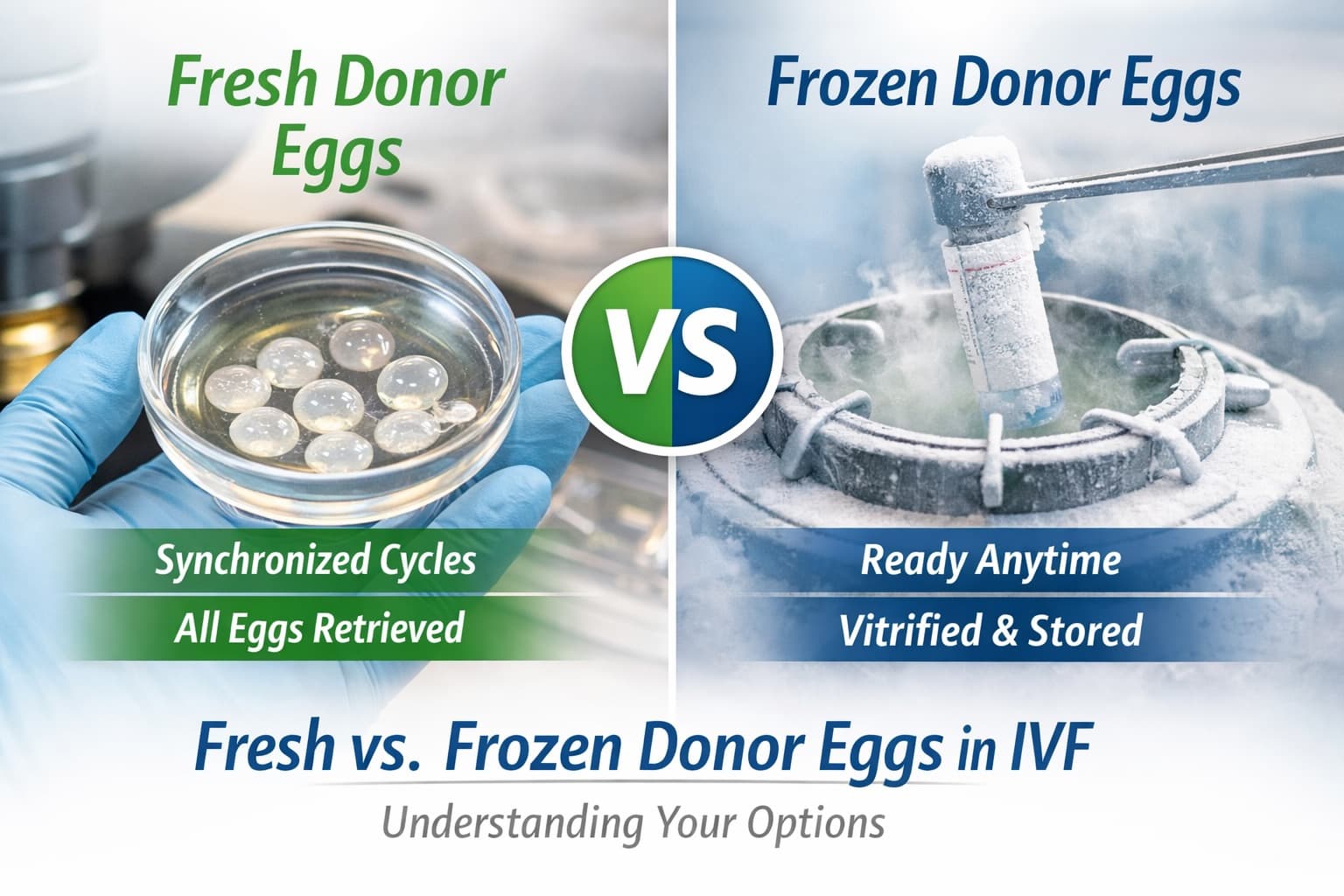 Fresh vs. frozen donor eggs in IVF: which option is better?
