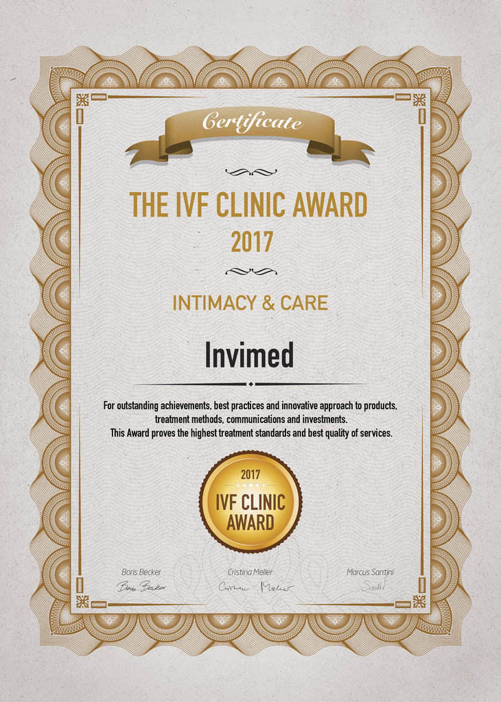 ivf clinic award 2017 invimed