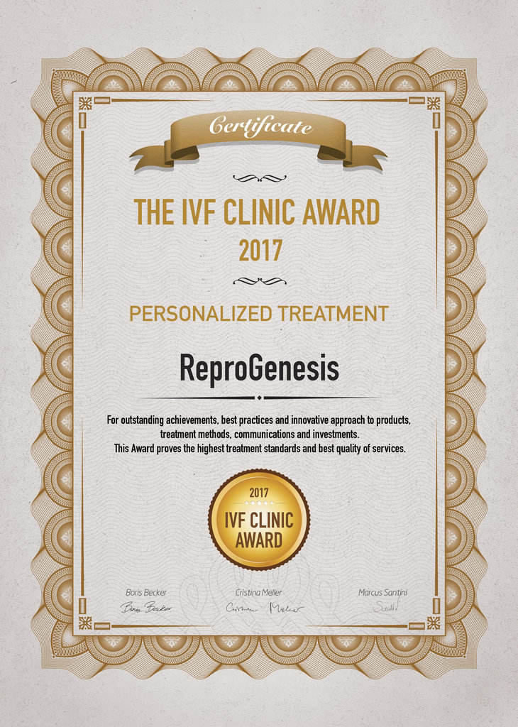 reprogenesis ivf award 