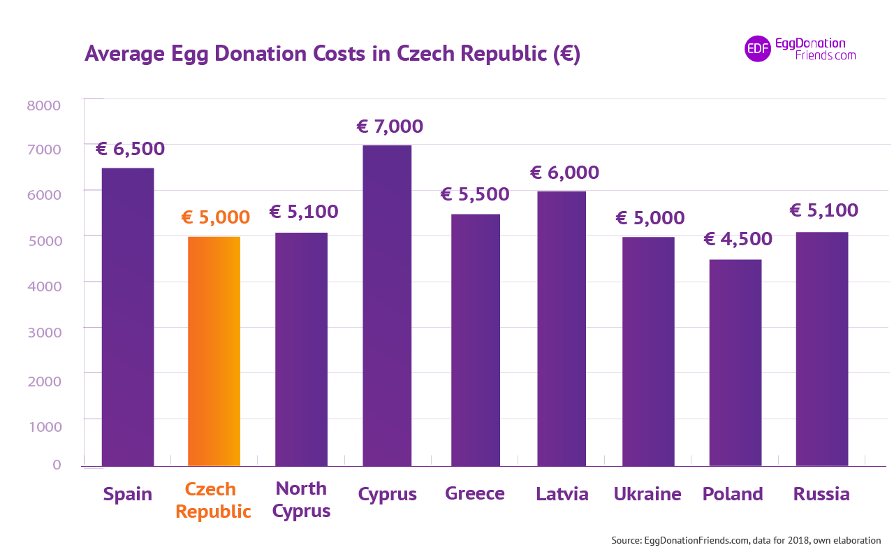 IVF egg donation costs - Czech Republic