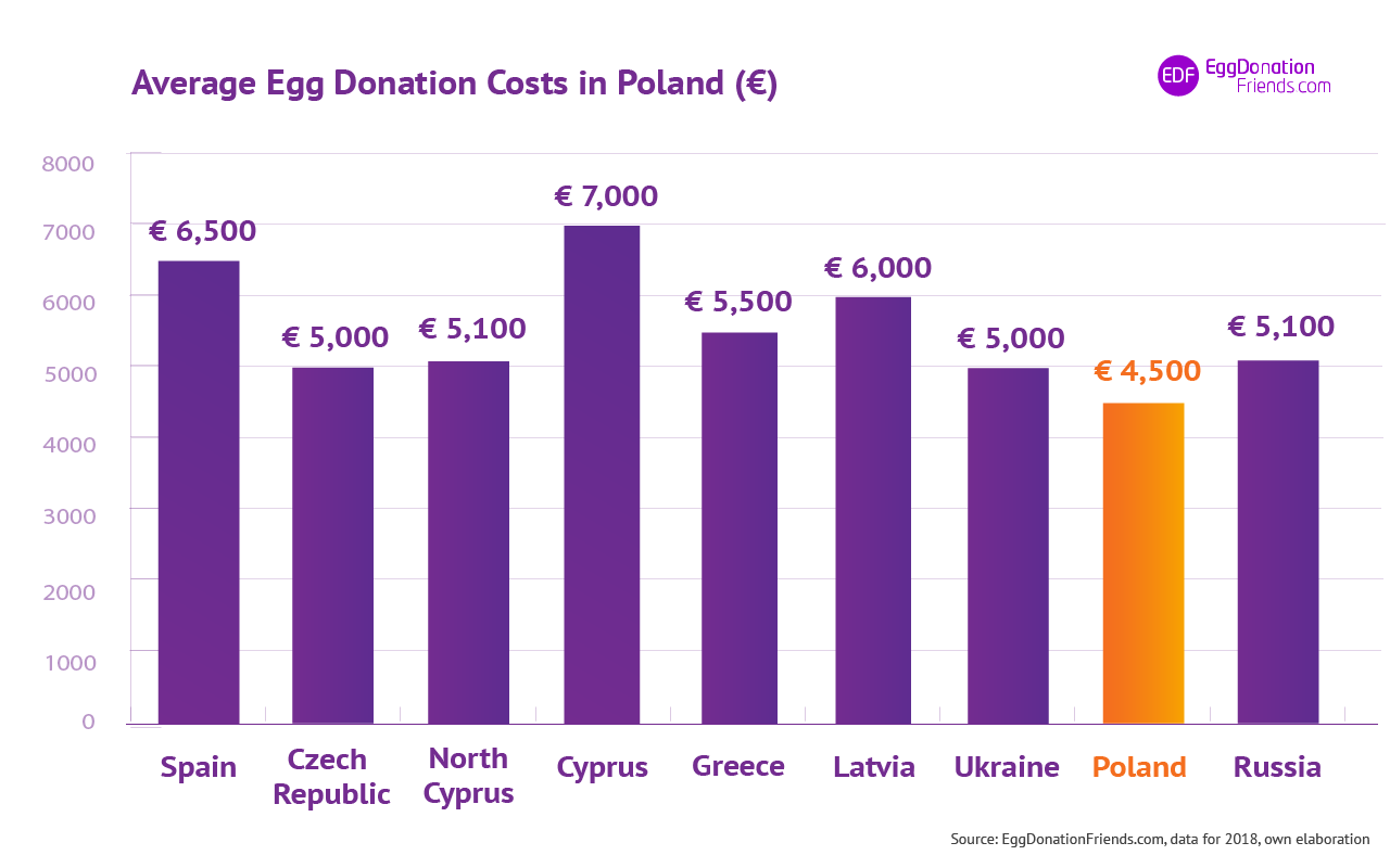 IVF egg donation costs - Poland