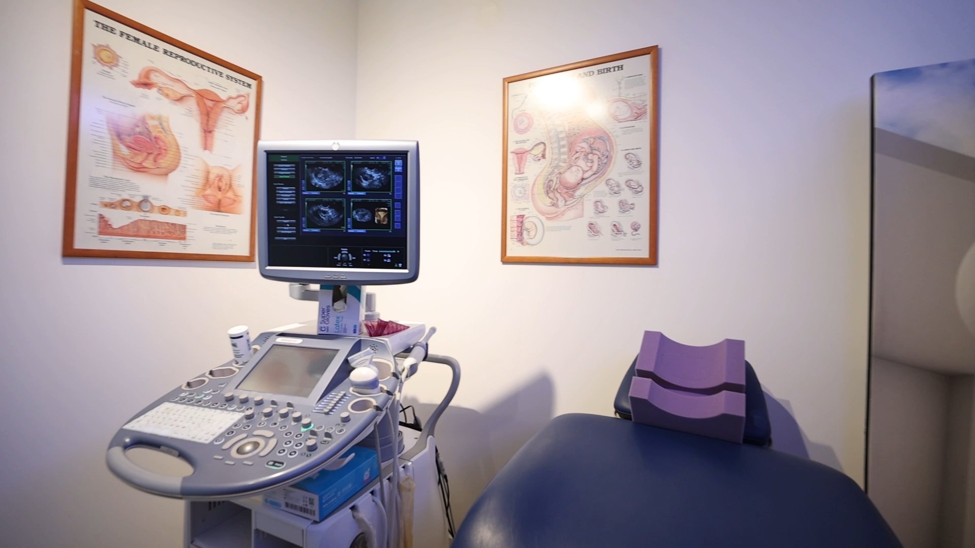 Private examination and ultrasound suite at Fertility First fertility clinic.